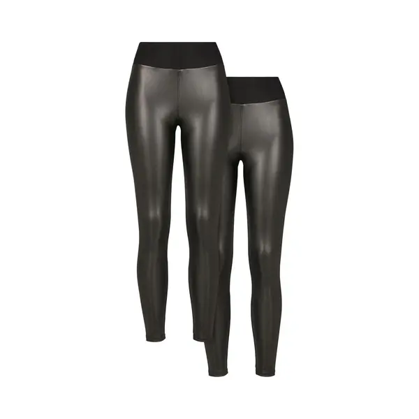 Women's High-waisted Faux-leather Leggings Urban Classics (x2) thumbnail