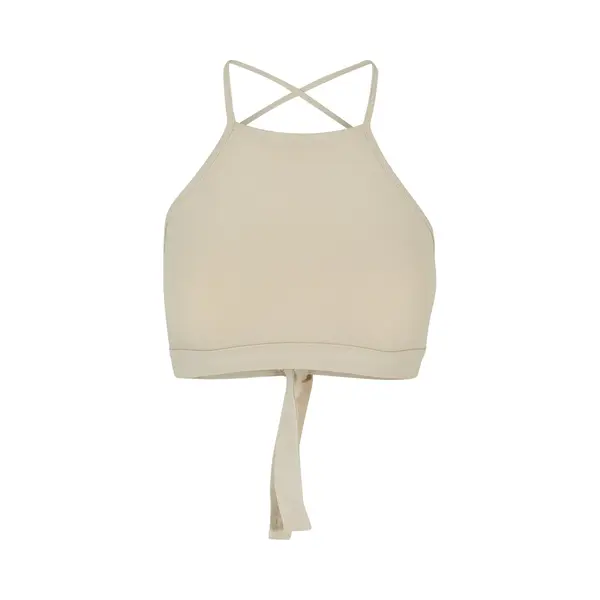 Urban Classics - Triangle Crop Top - Xs - Gebroken Wit thumbnail