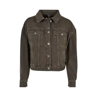 Urban Classics, Damen, Leichte Jacken, Ladies Oversized Colored Denim Jacket - 73203, Braun, (4XL)