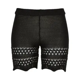 Urban Classics - Crochet Knit Korte Broek - 5XL - Zwart