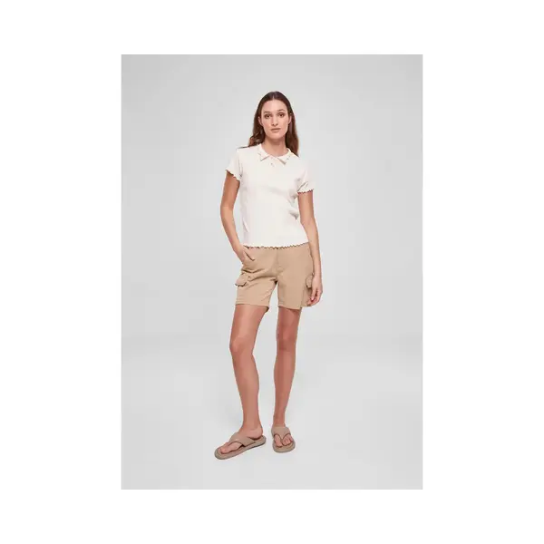 Polo-Shirt Für Damen In Großen Größen Urban Classics Rib thumbnail