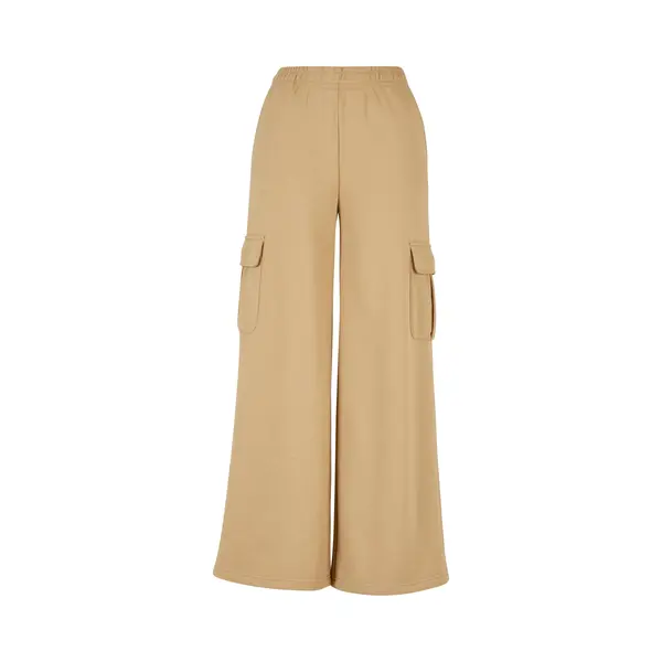 Pants Cargo High Waist Wide Leg Flare Urban Classics Terry thumbnail