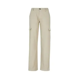 Urban Classics Damen Hose Ladies High Waist Straight Denim Cargo Pants Offwhite Raw 29