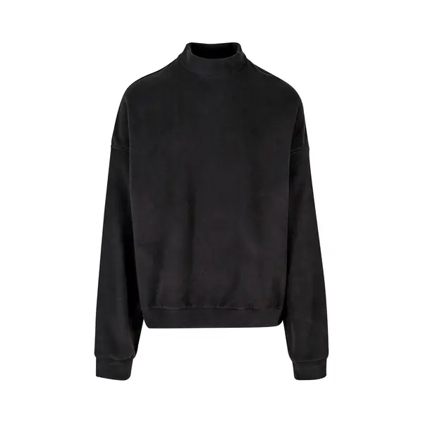 Urban Classics - Oversized Polar Fleece Crewneck Sweater/trui - 4XL - Zwart thumbnail