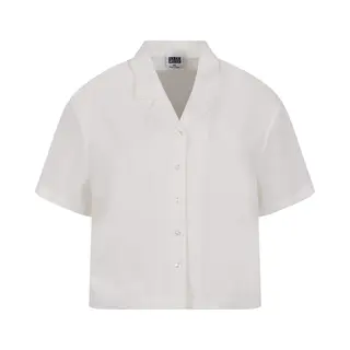 Urban Classics Damen Bluse Ladies Seersucker Shirt, Weite Bluse Für Frauen, Kurzarm, Erhältlich, Größen Xs-5XL