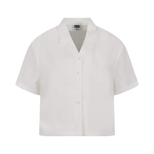 Urban Classics - Seersucker Blouse - S - Wit thumbnail