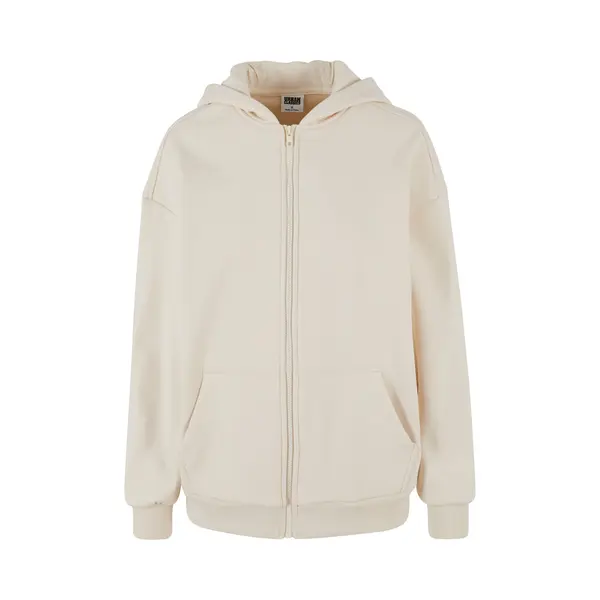 Urban Classics, Damen, Pullover, Ladies Cozy Oversized Zip Hoody, Weiss, (Xl) thumbnail
