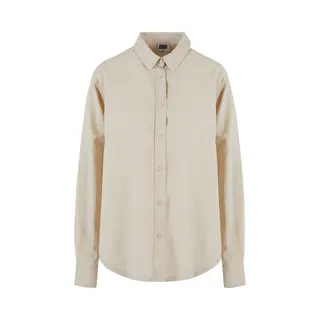 Urban Classics - Linen Mixed Oversized Blouse - 5XL - Groen
