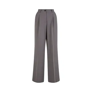 Urban Classics Ladies Wide Leg Trousers Cloudgrey, 30