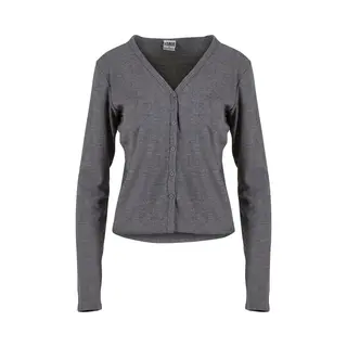 Urban Classics Ladies Rib Cardigan Darkgreymelange, S