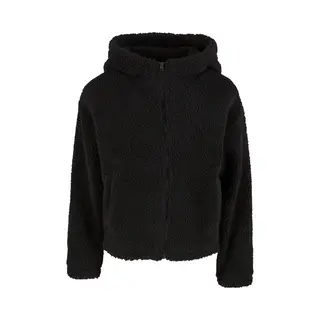 Short Hooded Fleece For Women Urban Classics Sherpa