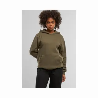 Urban Classics - Loose Brushed Fleece Hoodie/trui - M - Olijfgroen