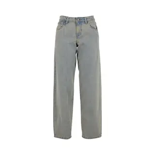 Urban Classics, Damen, Jeans, Ladies Mid Waist 90's Jeans - 167259, Blau, (33)