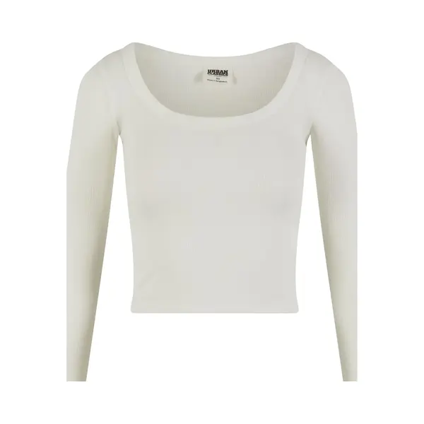 Women's Long Sleeve T-shirt Urban Classics Organic Rib Wide Neck thumbnail