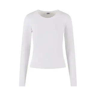 Urban Classics - Basic Super Slim Longsleeve Top - 4XL - Wit