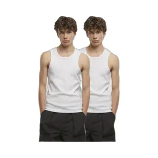 Urban Classics Herren T-Shirt 95% Baumwolle, 5% Elastan Weiß+weiß Xl
