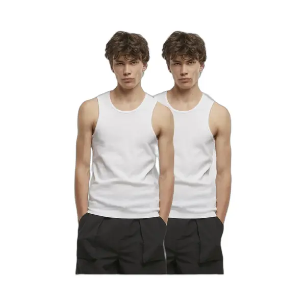 Urban Classics Herren T-Shirt 95% Baumwolle, 5% Elastan Weiß+weiß Xl thumbnail
