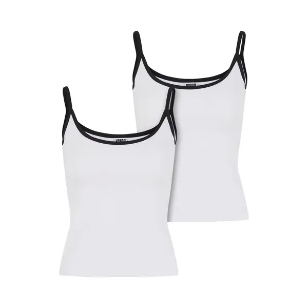Women's Tank Top Urban Classics Contrast Basic (x2) thumbnail