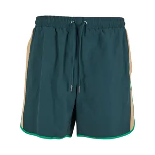 Urban Classics, Herren, Badehosen, Retro Look Swim Shorts - 191409, Grün, (4XL)