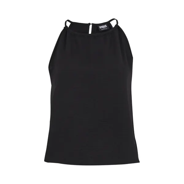 Urban Classics - Structured Mouwloze Top - L - Zwart thumbnail