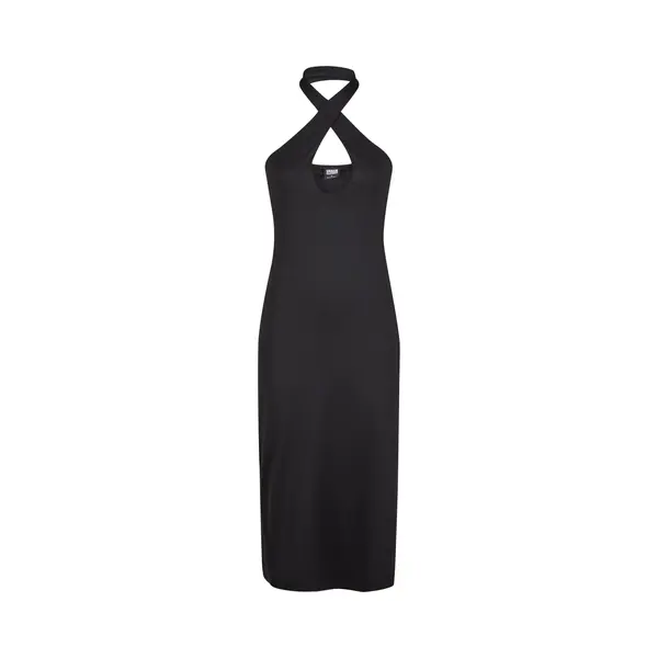Urban Classics Shirtkleid "Urban Classics Ladies Crossed Neckholder Dress" 1 Stk. Tlg. thumbnail