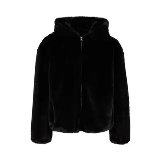 Zipped Faux Fur Hoodie Urban Classics Basic Essential