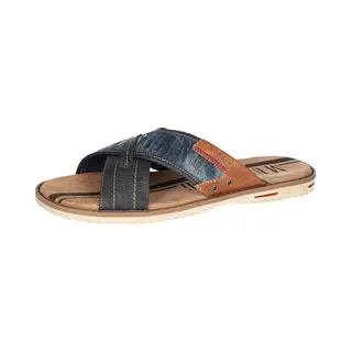 Mustang Heren Slippers 4152-705, Blauw, 44 Eu