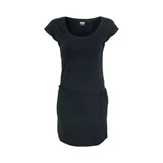 Urban Classics Ladies Slub Jersey Dress Mini Dress Black