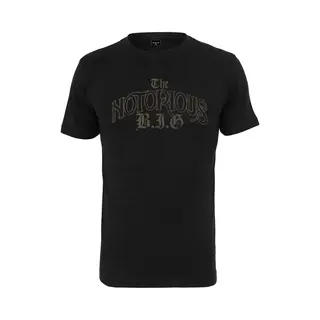 Mister Tee Biggie Smalls - The Notorious Big Logo Heren T-shirt - L - Zwart