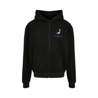 Mister Tee Herren Sweatshirt-Jacke Vive La Liberte Heavy Oversize Zip Hoody Black Xl