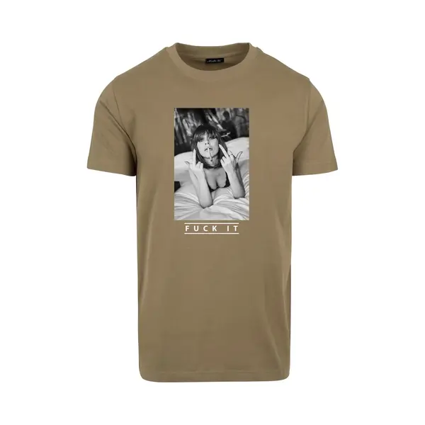 Mister Tee - Fuck It 2.0 Heren T-shirt - Xs - Olijfgroen thumbnail