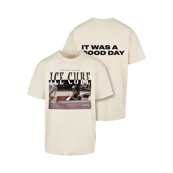 Mister Tee Herren Ice Cube It's A Good Day Oversize Tee Sand, Xxl thumbnail