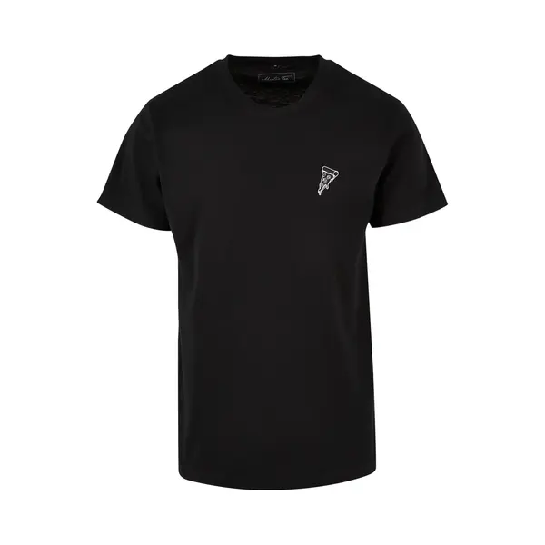Mister Tee Shirt 'Pizza' Zwart / Wit thumbnail