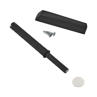 Sotech Deurdemper K-Push-To-Open Met Magnetische Punt (uitwerpafstand, 37 Mm) Antraciet Incl. Montage-adapter Voor Deurscharnieren Zonder Veren