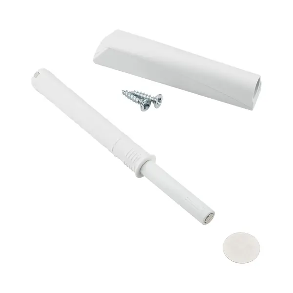 Sotech Türdämpfer K-Push-To-Open Mit Magnetspitze (Ausstoßweg, 37 Mm) Weiß Inkl. Einbauadapter Für Möbelscharniere Ohne Federn Drucköffner Für thumbnail