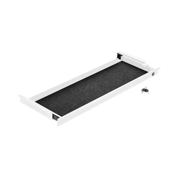 Cavo Dokumentenschublade Aus Stahl 850 Mm Weiß, Abschließbar, Mit Kabeldurchführung, Dokumentensafe Für Schreibtische Von Sotech thumbnail
