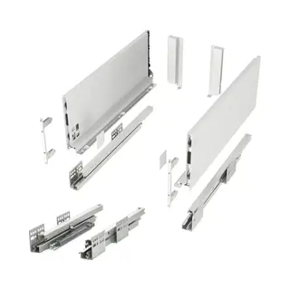 So-Tech Schubladensystem Junker Slim Weiß H, 167 Mm Push To Open Bis 35 Kg Belastbar Mit 13 Mm Schlanken Schubladenzargen - Nennlänge 500 Mm