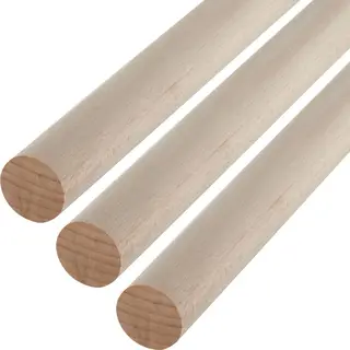 3 Stuks Sotech Beuken Ronde Stokken Glad Ø30 X 500 Mm Ronde Houten Stokken Voor Knutselen Of Als Kapstok
