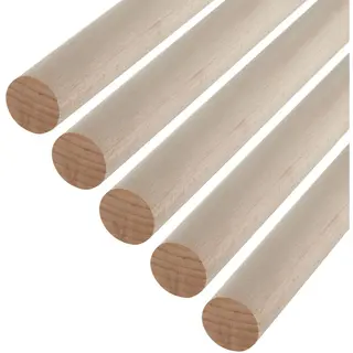 5 Stuks Sotech Beuken Ronde Stokken Glad Ø30 X 500 Mm Ronde Houten Stokken Voor Knutselwerk Of Als Kapstok