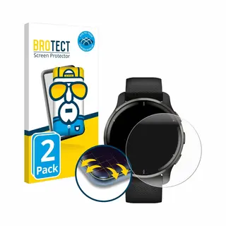 Brotect - Screenprotector Voor Garmin Venu 2 Plus - Folie Beschermfolie Transparant Volledig Dekking - 2 Stuks