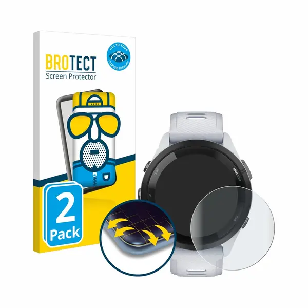 Brotect Full-Cover Displayschutz Matt, Smartwatch Schutzfolie, Grau thumbnail