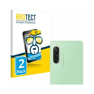 Brotect Schermbeschermer Clear (2 Pcs., Sony Xperia 10 V), Smartphone Beschermfolie, Transparant