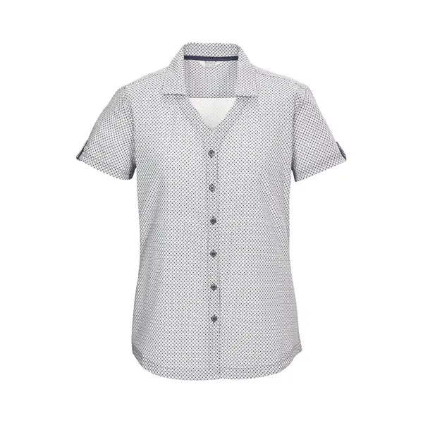 Killtec Damen Funktionsbluse Kurzarm/Bluse Kos 46 Wmn Wvn Shrt, Nachtblau, 36, 42842-000 thumbnail