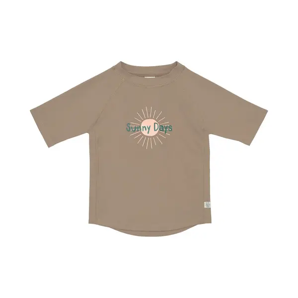 LÄSsig Baby Und Kleinkind Kurzarm Schwimmshirt Badeshirt Rashguard Mit Uv-Schutz Sun Choco 7-12 Monate thumbnail