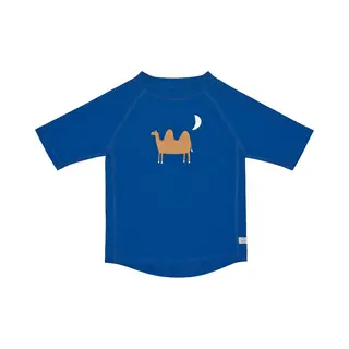 Lässig Splash & Fun Zwemshirt Rashguard Korte Mouw Camel Blue, 07-12 Maanden Maat 74/80