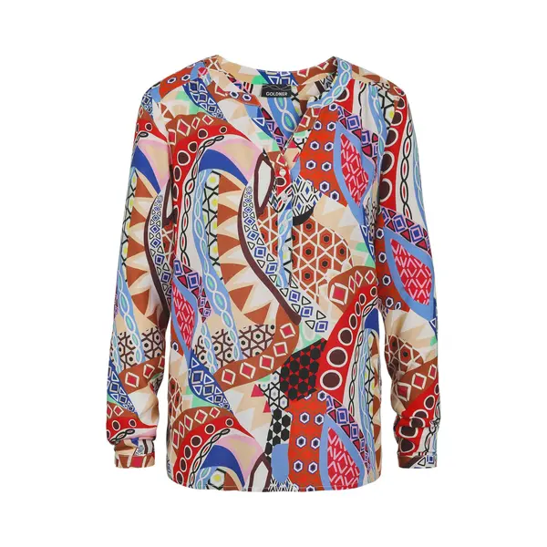 Goldner Blouse Gemengde Kleuren thumbnail
