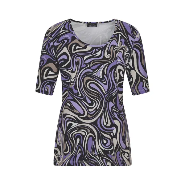 Goldner Shirt Grijs / Lila / Zwart thumbnail