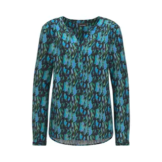 Goldner Blouse Met Print Gedessineerde Blouse Met Unieke Print
