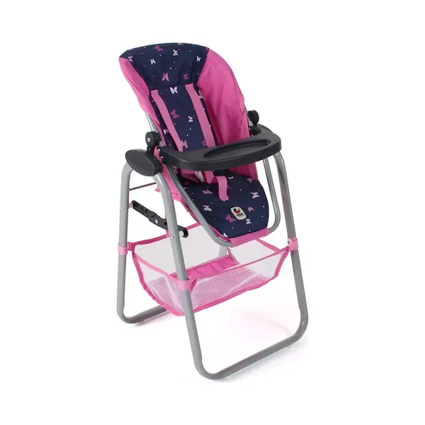 Bayer Chic 2000 - Moderne Poppenstoel - Vlinders Navy Roze thumbnail