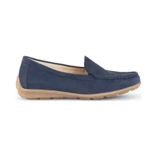 Gabor Damen Slipper, Frauen Slip On, Wechselfußbett, Moderate Mehrweite (G), Halbschuhe, Slides, Schlupfschuhe, schluepfschuhe, Blue, 42 Eu / 8 Uk